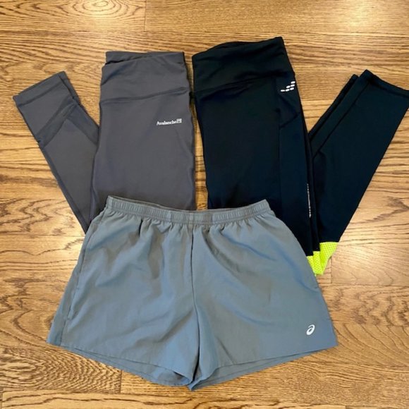 Asics Pants - Lot of THREE Athletic Bottoms - Size Medium